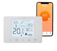 CRONOTERMOSTATO WIFI PROGRAMMABILE SMARTPHONE APP ALEXA TERMOSTATO CALDAIA DA PARETE O BOX 503 DISPLAY IN ITALIANO ALIMENTAZIONE 90-240 Vac DOPPIA FUNZIONE RISCALDAMENTO/CONDIZIONAMENTO
