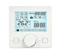 Cronotermostato Wifi Rotativo Smart Per Tuya, Termostato Ambiente Digitale Con Schermo Grande, Controllo Vocale per alexa Google Assistant, Programmabile 6, Per Riscaldamento 85x85mm(3A wifi)