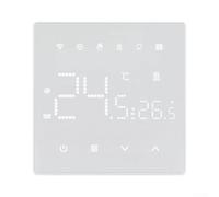 Cronotermostato WiFi Smart per tuya per Caldaia a Gas, Termostato Ambiente Programmabile con Controllo Vocale per alexa Google, Display LED, Antigelo, Installazione a Parete 86x86mm(Electric Heating)