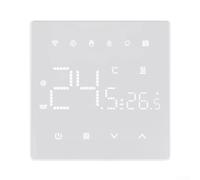Cronotermostato WiFi Smart per tuya per Caldaia a Gas, Termostato Ambiente Programmabile con Controllo Vocale per alexa Google, Display LED, Antigelo, Installazione a Parete 86x86mm(Water Heating)