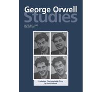 Crook, Tim George Orwell Studies Vol.10 No.1 Book NUOVO