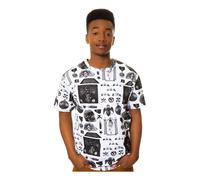 Crooks & Castles Uomo The Shriners Grafico T-Shirt,Bianco,Piccolo