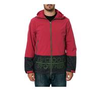 Crooks & Castles Uomo The Sportthief Giacca a Vento Giacca, Rosso, Grande