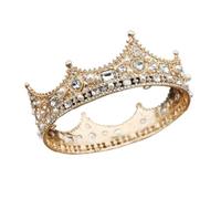 Croona di matrimoni barocchi Crolla corolla squisita affascinante copricapo di bellezza di bellezza Accessori per capelli da sposa (colore di metallo: bianco argento, taglia: corona) (corona bianca