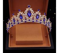 Croona di matrimoni Croona Croona di corona retrò Rhinestone Accessori per capelli da sposa della corona barocca a corona (colore: rosso, dimensione: corona)