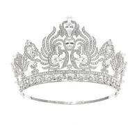 Croona di nozze Teste da sposa da sposa barocca zircone Tiaras Birthday Party Pageant Rhinestone Crown