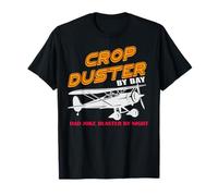 Crop Duster By Day Dad Joke Blaster By Night Farming Dad Maglietta