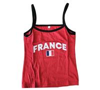 Crop Going Out Canotta da donna con scollo quadrato senza maniche 2025 Camicette Cami Spalline di spaghetti Trendy Casual Carino Canotte Italia Stampa Lettera Corta Canotta Athletic Strappy Y2K, Rosso