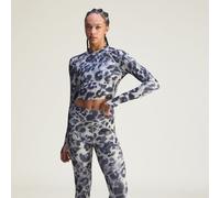 Crop top adidas by Stella McCartney Training Long Sleeve Printed Beige / Black XS