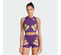 adidas Adizero Road to Records crop Canotte e Top L Viola