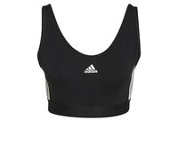 ADIDAS SPORTSWEAR Reggiseno sportivo 'Essentials 3-Stripes' nero / bianco, Taglia XXXS-XXS