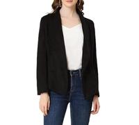 Cropped Blazer for Women Open Front Fitted Long Sleeve Jacket | Streamlined Torso Shape Easy Layering Over Camisoles Tees Blouses And Mock Neck Tops For Meetings Travel And Evenings