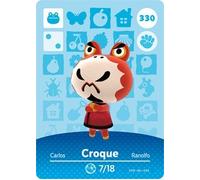 Croque - Nintendo Animal Crossing Happy Home Designer Serie 4 Amiibo Card - 330