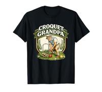 Croquet Grandpa Regalo Divertente per Il Gioco del Prato Maglietta