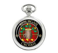 Crosbie Scottish Clan Crest Full Hunter Orologio da tasca