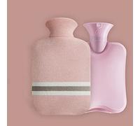 croselyu Borsa per acqua calda in peluche staccabile e lavabile da 1 l/2 l, borsa per il riscaldamento degli studenti, borsa per acqua calda semplice portatile. 1 PCE (2L, rosa)