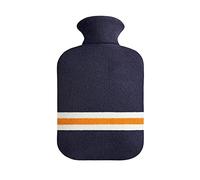 croselyu Borsa per acqua calda in peluche staccabile e lavabile da 1L/2L Borsa per il riempimento dell'acqua Borsa per il riscaldamento degli studenti Borsa per acqua calda semplice (2L, blu marino)
