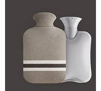 croselyu Borsa per acqua calda in peluche staccabile e lavabile da 1L/2L Borsa per il riempimento dell'acqua Borsa per il riscaldamento degli studenti Borsa per acqua calda semplice(1L, grigio)