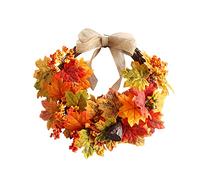 Croselyu - Ghirlanda autunnale per porta d'ingresso, decorazione natalizia per la casa, decorazione natalizia per la casa, decorazione per la casa,1 pezzo (giallo)