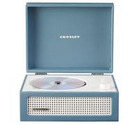 Crosley CR3517A-WB Voyager - Lettore CD portatile con altoparlanti stereo Bluetooth e radio FM, colore: Blu lavato