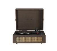 Crosley CR8017B-CO Voyager Giradischi portatile vintage in vinile con Bluetooth in/out e altoparlanti integrati, Cacao