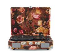 Crosley Cruiser Plus Giradischi con 2 altoparlanti, Bluetooth e AUX - Giradischi Vintage a 3 velocità - Per vinili da 7", 10" e 12" - Portatile con custodia integrata (Floreale.)
