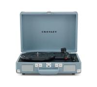 Crosley Cruiser Plus - Giradischi portatile Bluetooth, lettore vinile valigia a 3 velocità, giradischi per la casa per dischi in vinile, altoparlanti stereo integrati, ricevitore Bluetooth, ingresso