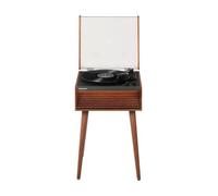 Crosley Dean - Giradischi Bluetooth con altoparlanti, illuminazione a LED, design moderno