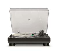 Crosley Giradischi C100BT - Lettore in vinile a 2 velocità, giradischi domestici per dischi in vinile, giradischi Bluetooth out, preamplificatore integrato, cartuccia audio-technica, nero