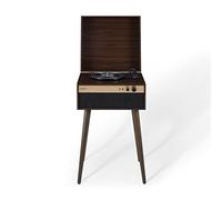 Crosley Jasper CR6236A-WA Giradischi in vinile a 3 velocità Bluetooth in/out, con altoparlanti integrati e gambe staccabili, noce