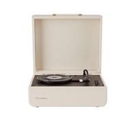 Crosley Mercury Giradischi Vinili con Bluetooth In/out, RCA e Altoparlanti Stereo - Vintage Design Lettore di Dischi a 3 Velocità - Per 7", 10" e 12" - Portatile con Custodia Integrata (Crema Croc)
