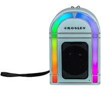 Crosley Mini Jukebox - Altoparlante Bluetooth portatile con 8 ore di autonomia, altoparlante da viaggio wireless per interni con luci, design retrò con audio audace, altoparlanti ricaricabili USB-C