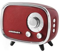 Crosley Rondo Retro Bluetooth Speaker - Altoparlante Bluetooth portatile wireless, batteria ricaricabile, 3 W casa, altoparlante esterno, 27 ore di riproduzione musicale, microfono, chiamate in