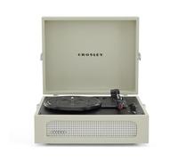 Crosley Voyager Giradischi con 2 altoparlanti, Bluetooth In & Out e AUX - Giradischi Vintage a 3 velocità - Per vinili da 7", 10" e 12" - Portatile con custodia integrata - Dune