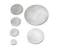 CROSO Rondella Ø 80 mm, spessore materiale 4 mm, acciaio inox V2A rettificato su un lato, ø 80 mm