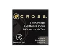 Cross 251376 - Cartucce d'inchiostro per piuma blu - confezione da 6 pezzi