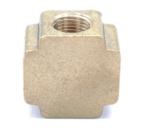 Cross 4 Way Brass Pipe fitting Equal Female Connector 1/8" BSP Thread For Grease System hydraulic system