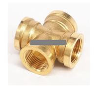 Cross 4 Ways Brass Pipe fitting Coupler Connector Equal Female 3/4" BSP Female Thread Plumbing YZWRWRMKTB