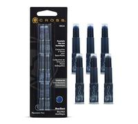 Cross 858594 - Cartucce d'inchiostro per piuma blu-nero - confezione da 6 pezzi, blue/black