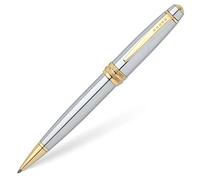 Cross 949200 - Penne lucidato in Cromo/Oro, inchiostro nero - NUOVO