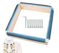 Cross And Frames - Square Embroidery Hoop With Needle | Reusable Scroll Frame For Cross With Needle, Embroidery Frame With Gripper Strips Wood For Professional Tailors