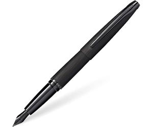Cross ATX Diamante Modello Nero Medio Penna Stilografica Con Click Off Coperchio