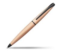 CROSS ATX - Penna a sfera (meccanismo a rotazione, motivo diamante fresato, tratto M, inchiostro nero, con confezione regalo) oro rosa spazzolato, 1 pezzo (1 pezzo)