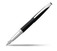 Cross ATX - Penna stilografica con pennino fine in acciaio Inox, colore: Nero basalto