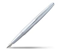 Cross Atx - Penna stilografica cromata, colore argento
