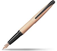 Cross ATX Spazzolato Incisione Oro Rosa Fine Punta Fontana Penna Con Click I Lid