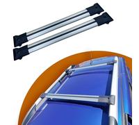 Cross Auto Accessories-Barre Portatutto Compatibili Con Jeep Renegade 2014-2023 Alluminio Portapacchi Auto Barre Da Tetto Set 2 Pcs Grigio