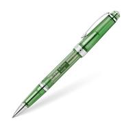 Cross Bailey Light - Penna a sfera traslucida 8015, colore nero, tratto F - fine, confezione regalo di alta qualità, colore: verde/cromato