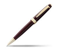 Cross Bailey Light - Penna a sfera (tratto F, colore inchiostro: nero, con confezione regalo, colore: Rosso laccato con raccordi dorati