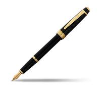 Cross Bailey Light - Penna stilografica, spessore M, in confezione regalo, colore: Nero con finiture dorate